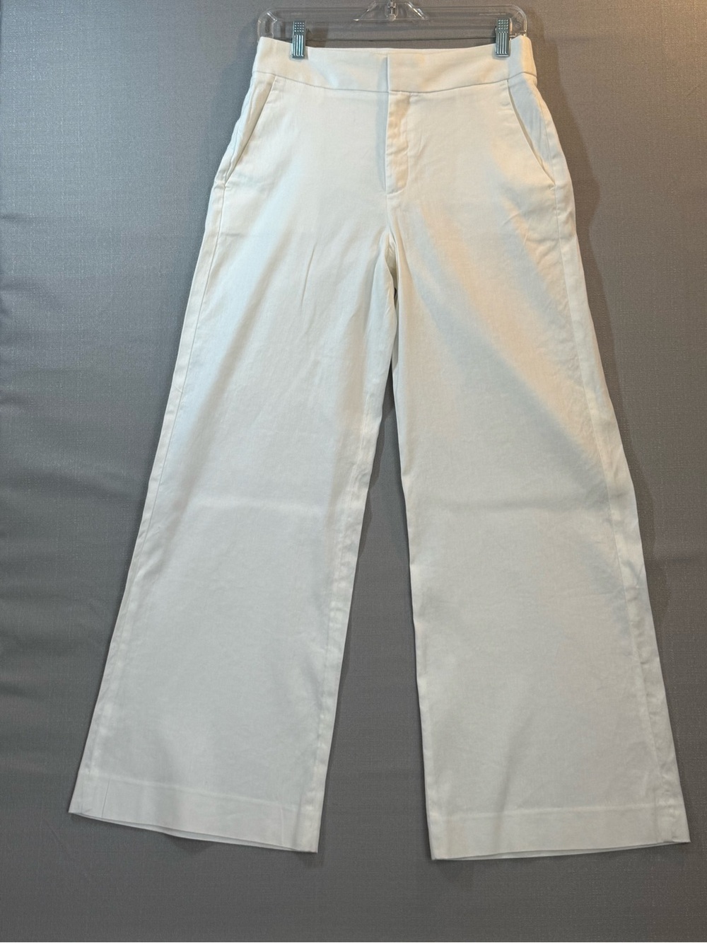 Banana Republic White High-Rise Trousers